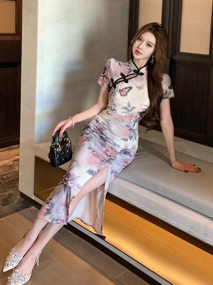 Moto mayhem qipao dress Q215 images